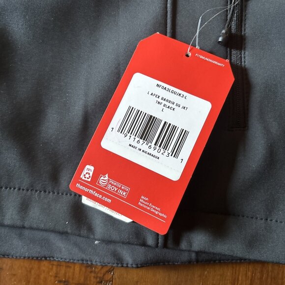 The North Face Ladies Jacket Medium Weight Size Large Random Logo Apex Barrier - Picture 7 of 11